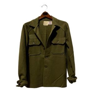 Vintage Military Wool Shirt Jacket Men’s XS
